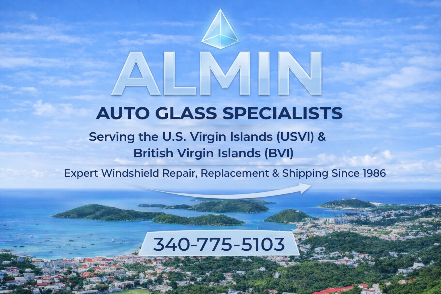 Almin Auto Glass logo